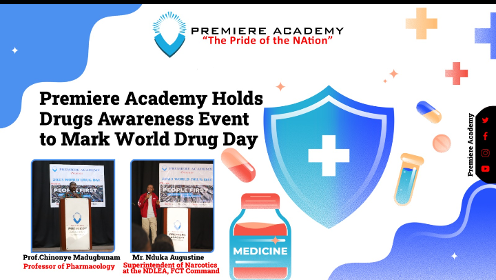 Premiere Academy Holds Drug Awareness Event to Mark World Drug Day